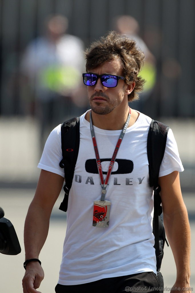 GP ITALIA, 06.09.2012- Fernando Alonso (ESP) Ferrari F2012 