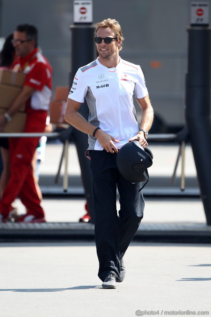 GP ITALIA, 06.09.2012- Jenson Button (GBR) McLaren Mercedes MP4-27 