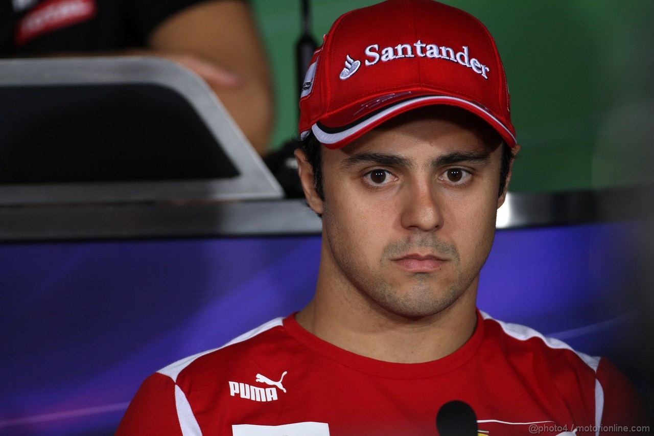 GP ITALIA, 06.09.2012- Conferenza Stampa, Felipe Massa (BRA) Ferrari F2012 