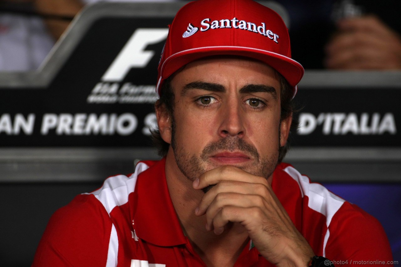 GP ITALIA, 06.09.2012- Fernando Alonso (ESP) Ferrari F2012 