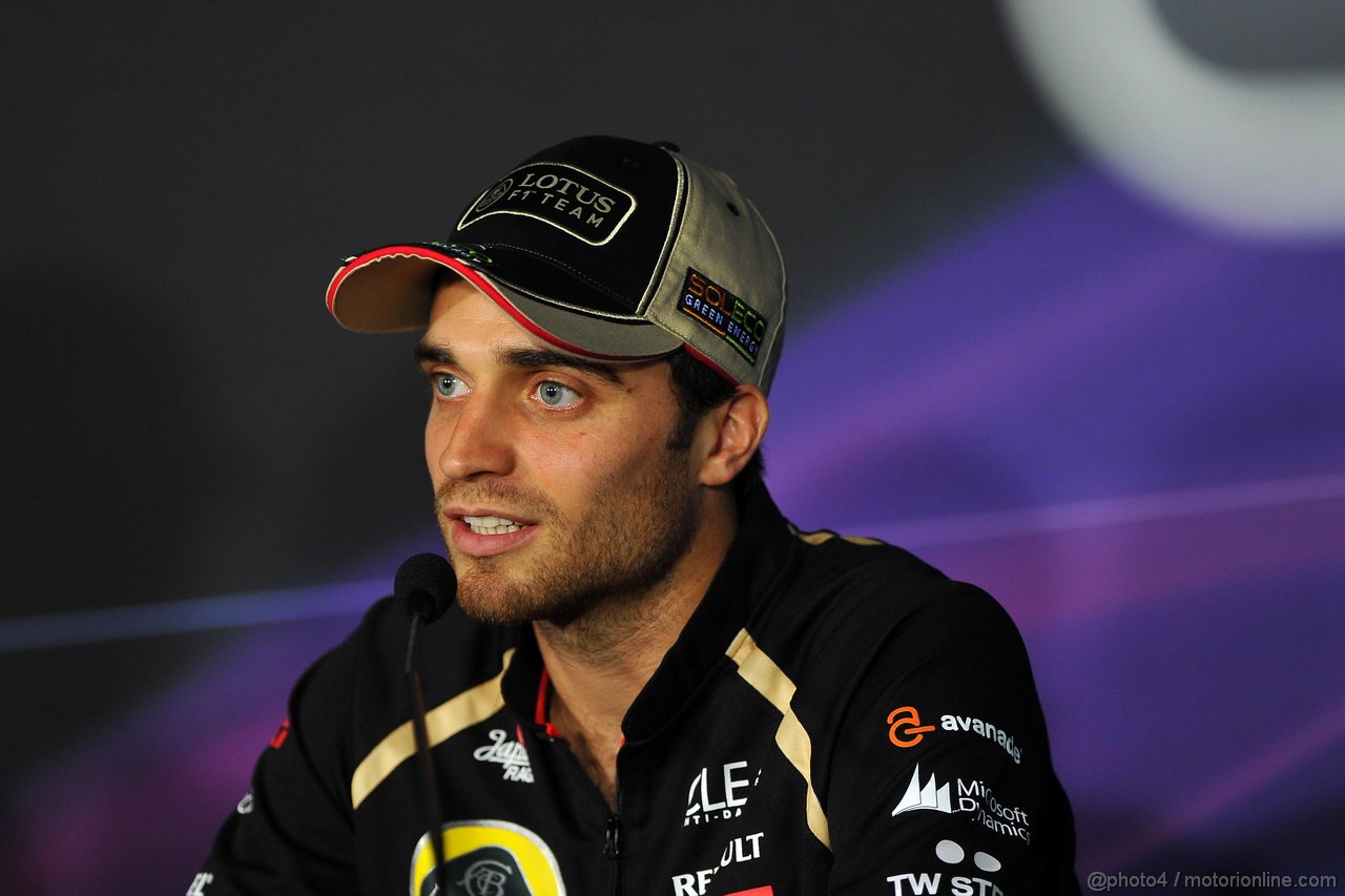 GP ITALIA, 06.09.2012- Conferenza Stampa, Jerome D'Ambrosio (BEL), Lotus F1 Team E20 