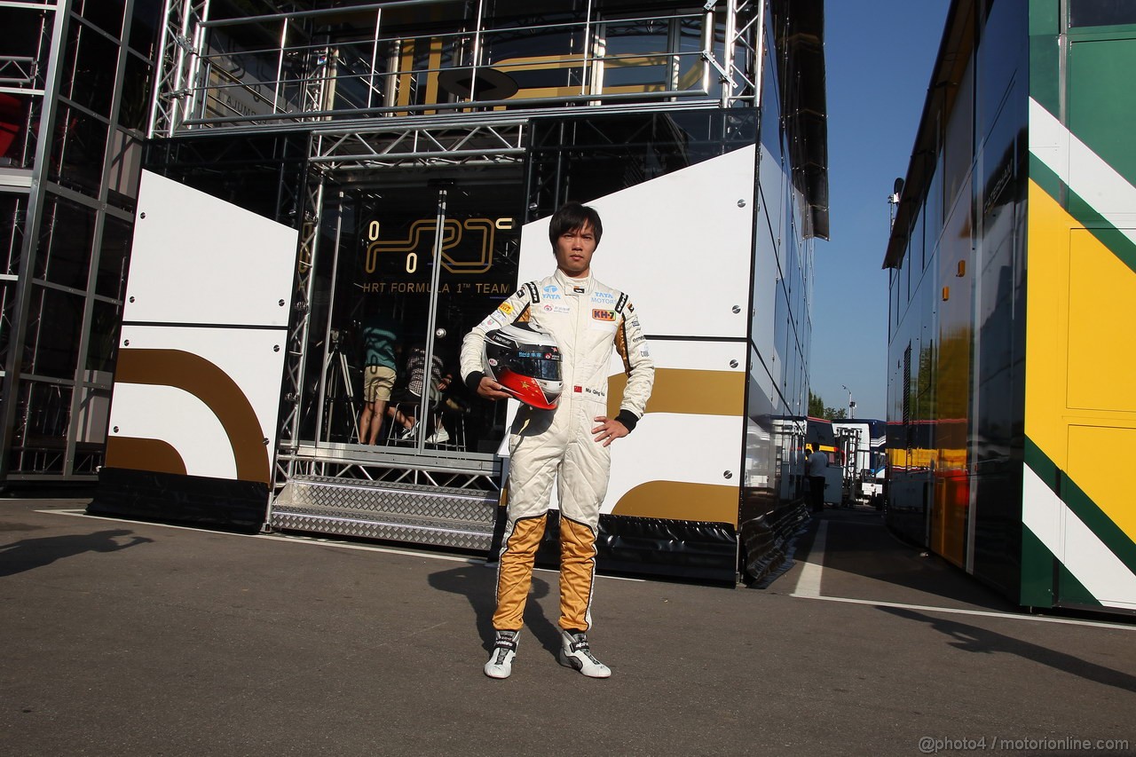 GP ITALIA, 06.09.2012- Ma Qing Hua (CHI), Test Driver, HRT Formula 1 Team F112