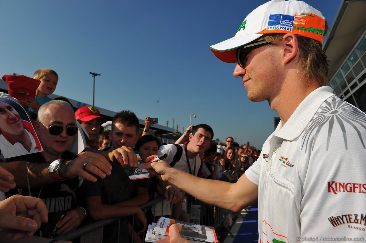 GP ITALIA, 06.09.2012- Autograph session, Nico Hulkenberg (GER) Sahara Force India F1 Team VJM05 