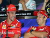 GP ITALIA, 06.09.2012- Conferenza Stampa, Fernando Alonso (ESP) Ferrari F2012 e Felipe Massa (BRA) Ferrari F2012 