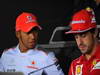 GP ITALIA, 06.09.2012- Conferenza Stampa, Lewis Hamilton (GBR) McLaren Mercedes MP4-27 e Fernando Alonso (ESP) Ferrari F2012 