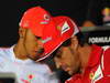 GP ITALIA, 06.09.2012- Conferenza Stampa, Lewis Hamilton (GBR) McLaren Mercedes MP4-27 e Fernando Alonso (ESP) Ferrari F2012 
