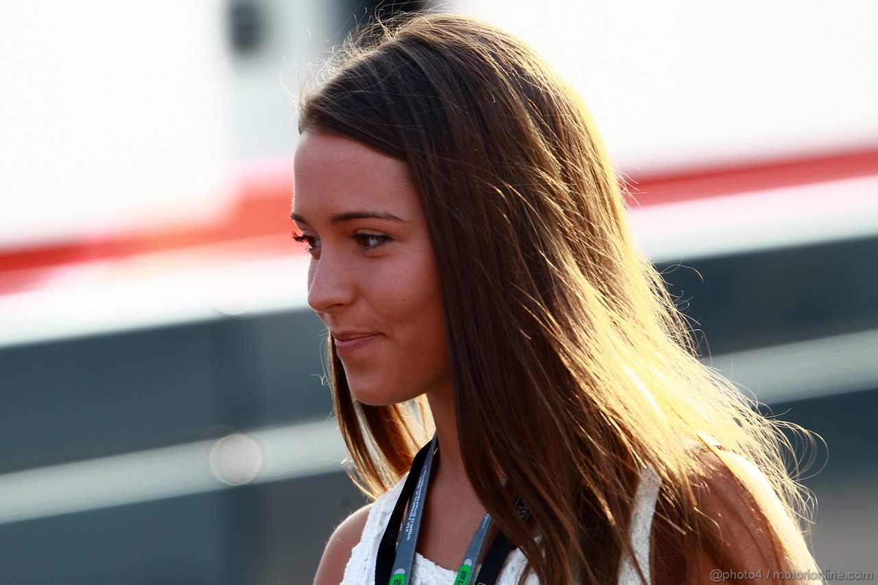 GP ITALIA, 08.09.2012- Natalie girlfriend of Jerome D'Ambrosio (BEL), Lotus F1 Team E20 