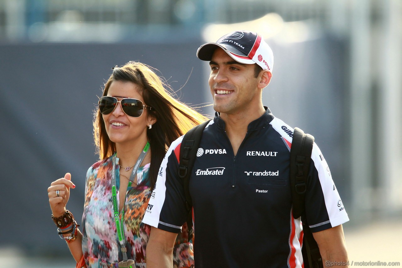 GP ITALIA, 08.09.2012- Pastor Maldonado (VEN) Williams F1 Team FW34 e Domenica
