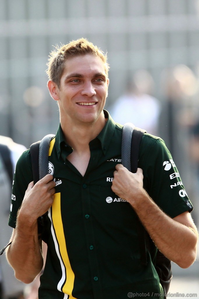 GP ITALIA, 08.09.2012- Vitaly Petrov (RUS) Caterham F1 Team CT01 