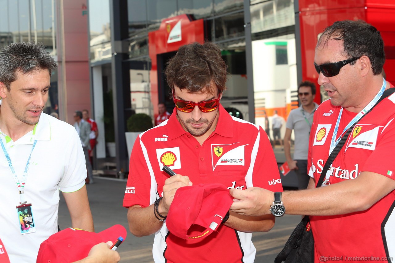 GP ITALIA, 08.09.2012- Fernando Alonso (ESP) Ferrari F2012 