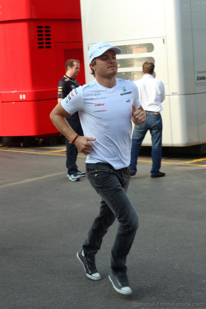 GP ITALIA, 08.09.2012- Nico Rosberg (GER) Mercedes AMG F1 W03 