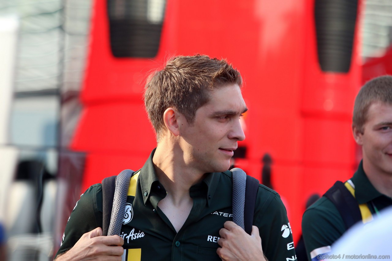 GP ITALIA, 08.09.2012- Vitaly Petrov (RUS) Caterham F1 Team CT01 