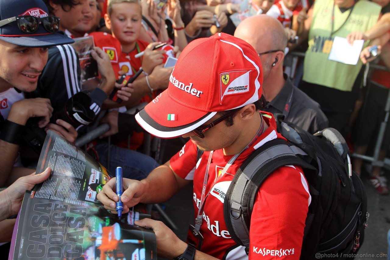GP ITALIA, 08.09.2012- Felipe Massa (BRA) Ferrari F2012 