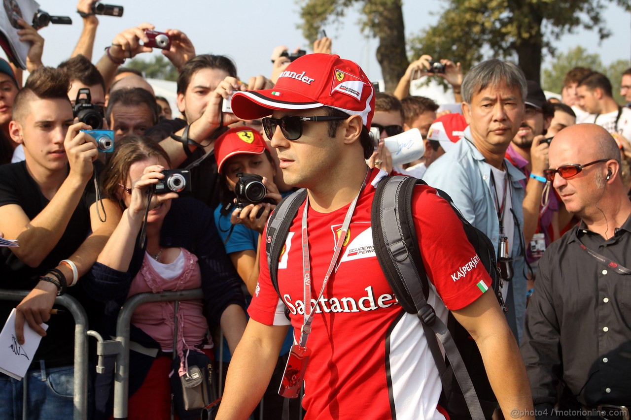 GP ITALIA, 08.09.2012- Felipe Massa (BRA) Ferrari F2012 