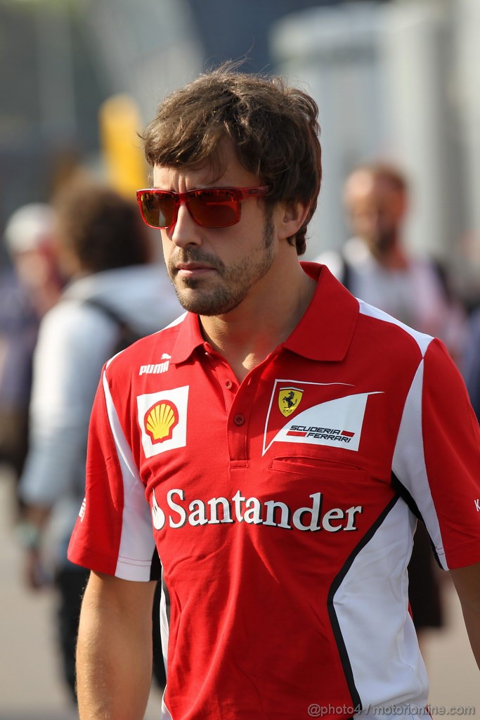 GP ITALIA, 08.09.2012- Fernando Alonso (ESP) Ferrari F2012 