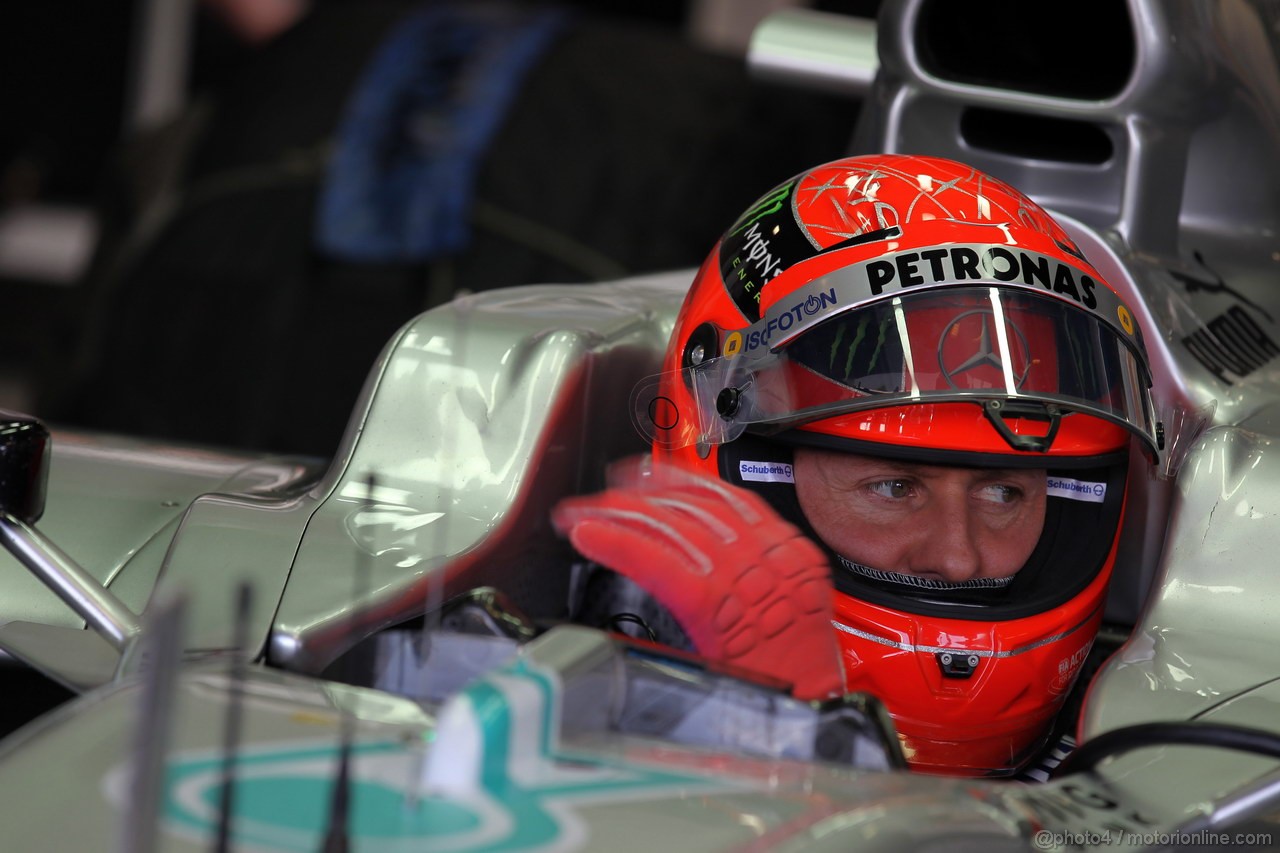 GP ITALIA, 08.09.2012- Prove Libere 3, Michael Schumacher (GER) Mercedes AMG F1 W03 