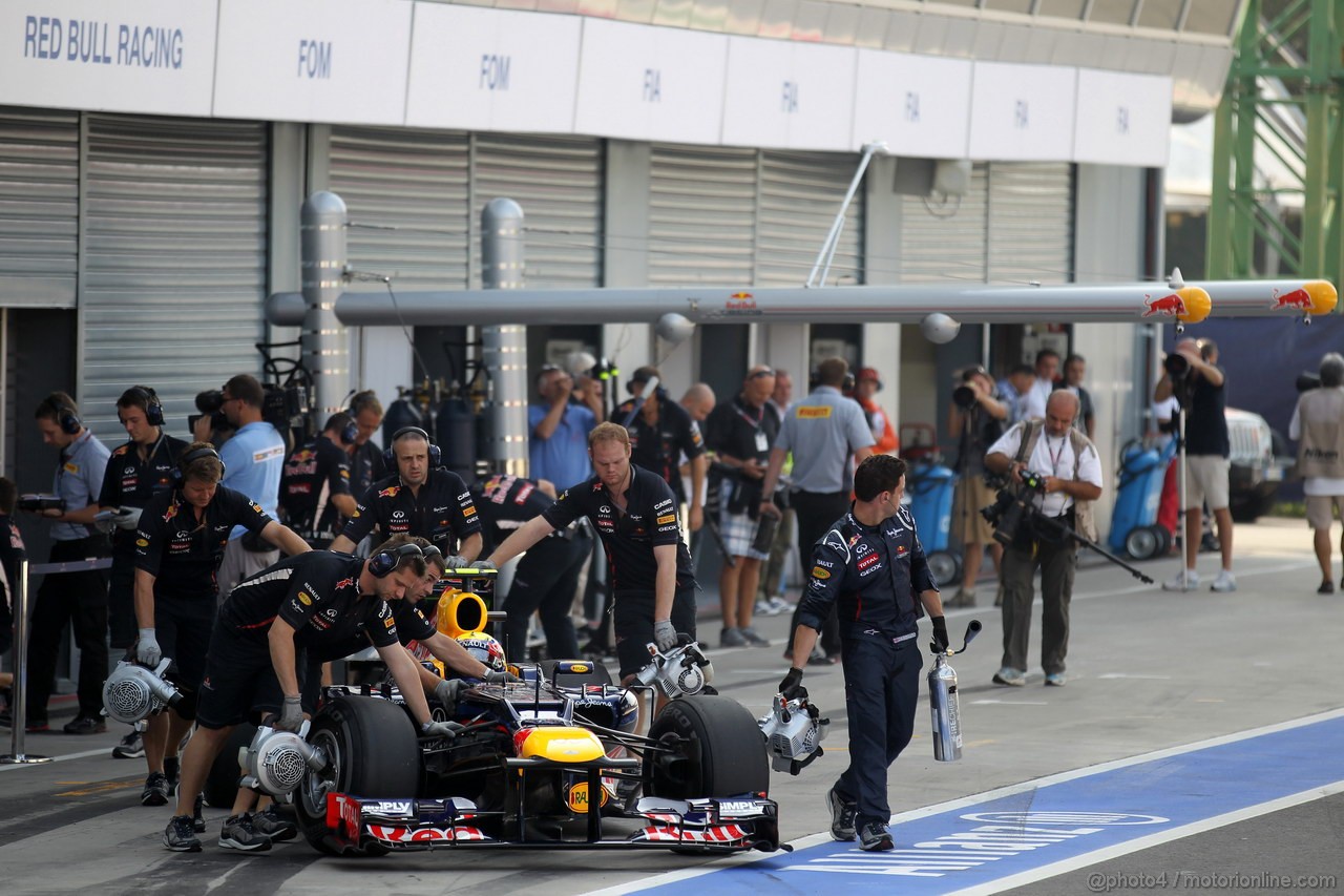 GP ITALIA, 08.09.2012- Prove Libere 3, Mark Webber (AUS) Red Bull Racing RB8 