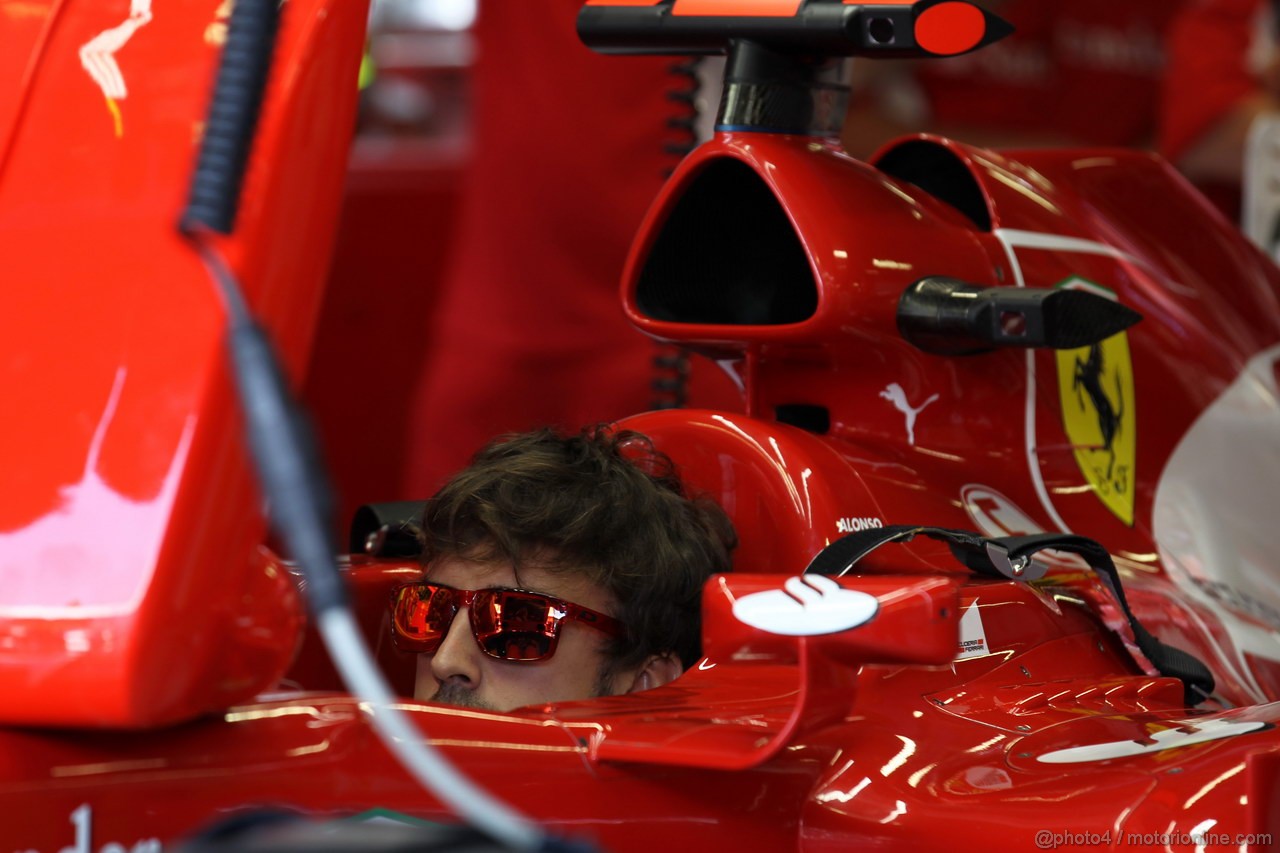GP ITALIA, 08.09.2012- Prove Libere 3, Fernando Alonso (ESP) Ferrari F2012 