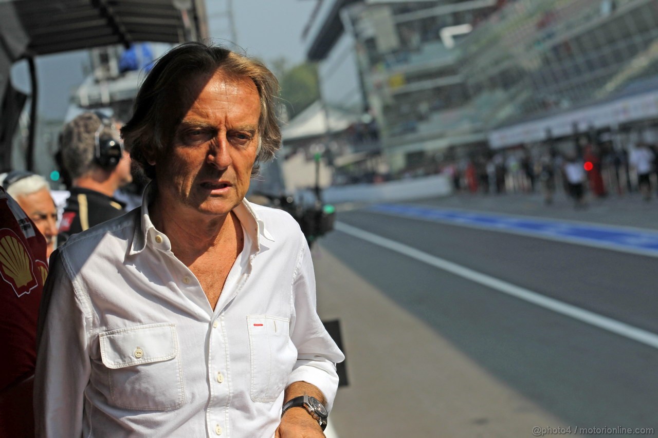 GP ITALIA, 08.09.2012- Prove Libere 3, Luca Cordero di Montezemolo (ITA), President Ferrari