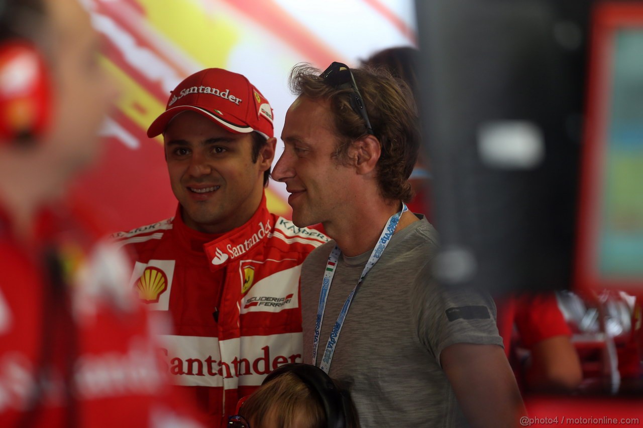 GP ITALIA, 08.09.2012- Prove Libere 3, Felipe Massa (BRA) Ferrari F2012 e Luca Badoer (ITA)