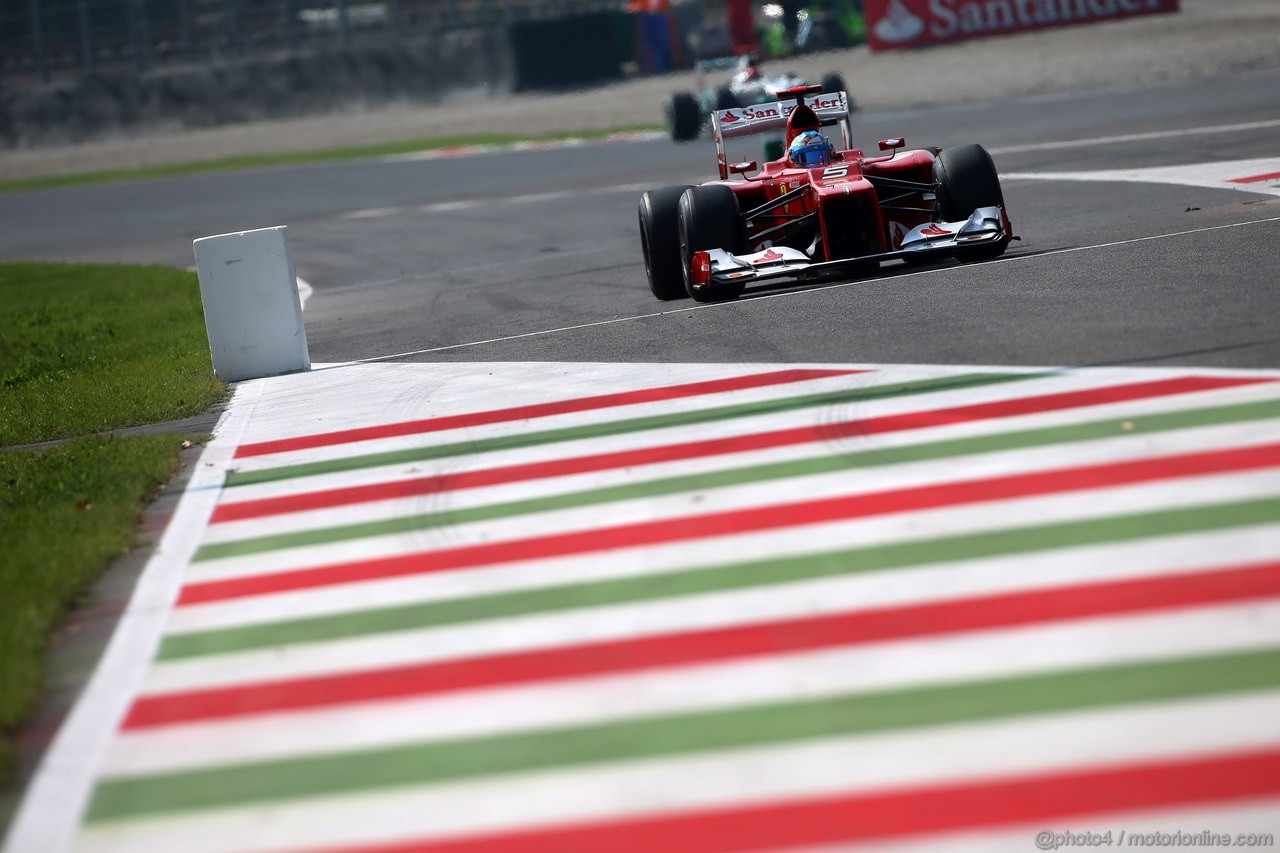 GP ITALIA, 08.09.2012- Prove Libere 3, Fernando Alonso (ESP) Ferrari F2012 