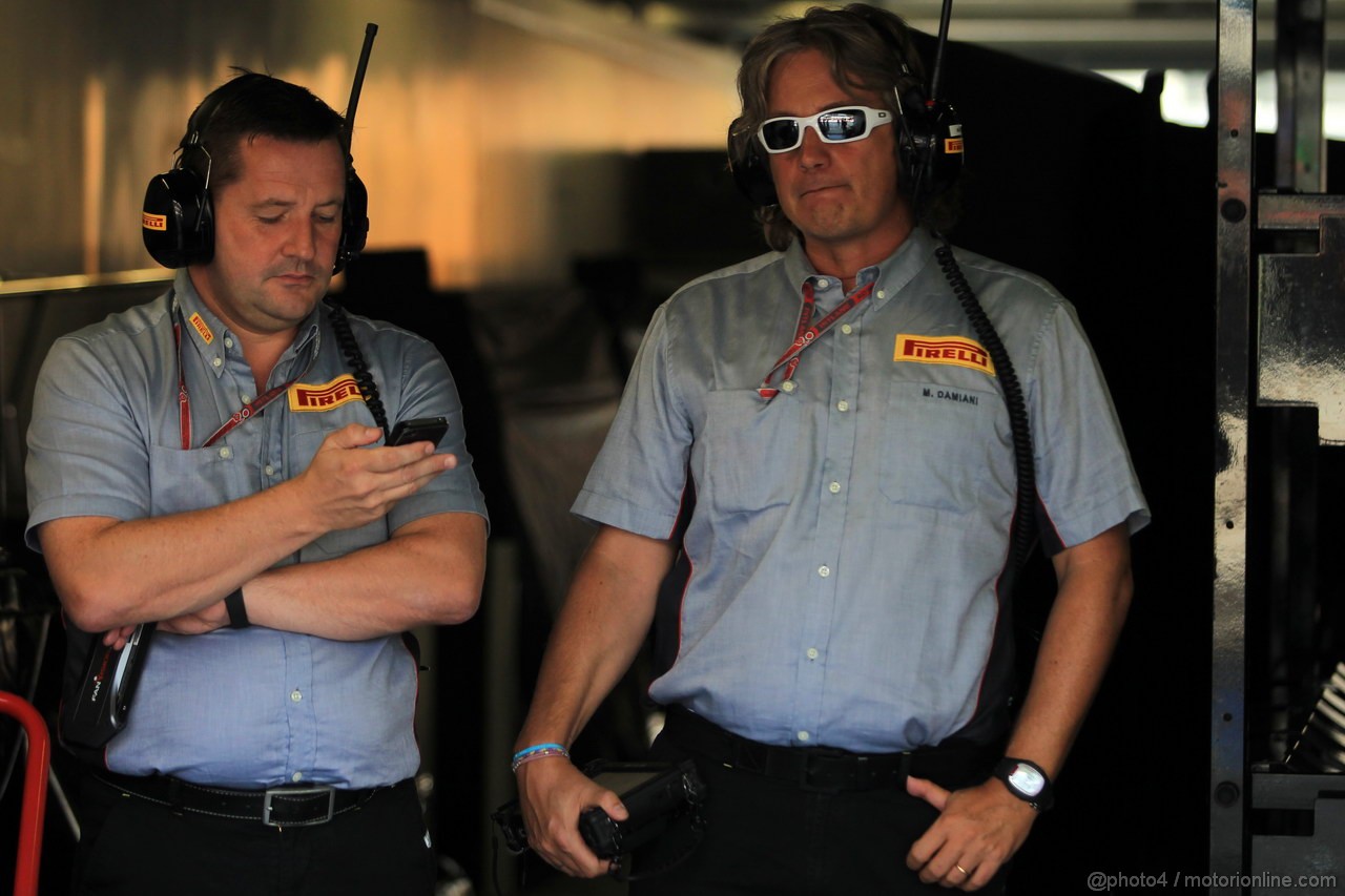 GP ITALIA, 08.09.2012- Prove Libere 3, Pirelli staff