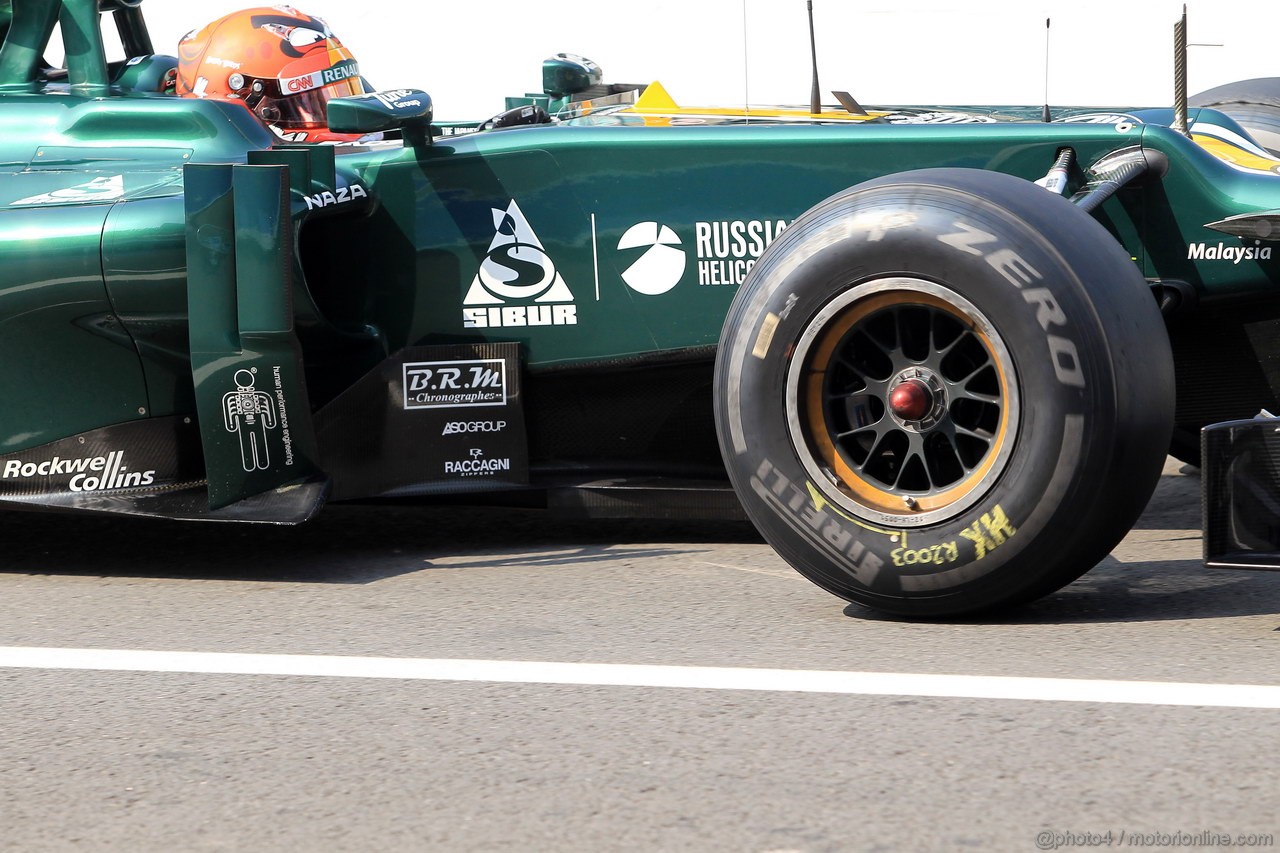 GP ITALIA, 08.09.2012- Prove Libere 3, Heikki Kovalainen (FIN) Caterham F1 Team CT01 