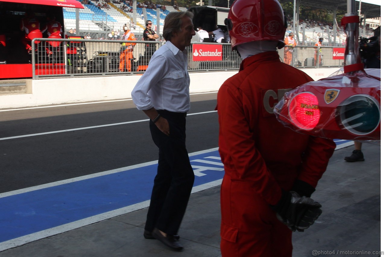 GP ITALIA, 08.09.2012- Prove Libere 3, Luca Cordero di Montezemolo (ITA), President Ferrari  
