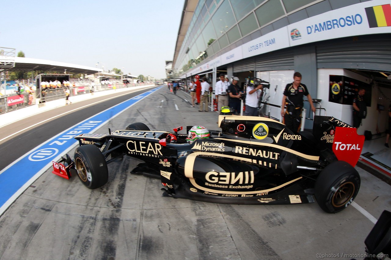 GP ITALIA, 08.09.2012- Prove Libere 3, Jerome D'Ambrosio (BEL), Lotus F1 Team E20 
