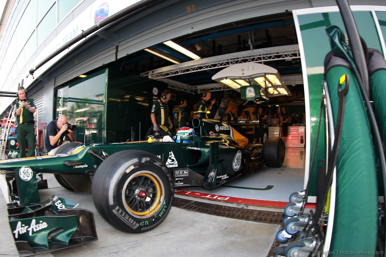 GP ITALIA, 08.09.2012- Prove Libere 3, Vitaly Petrov (RUS) Caterham F1 Team CT01 