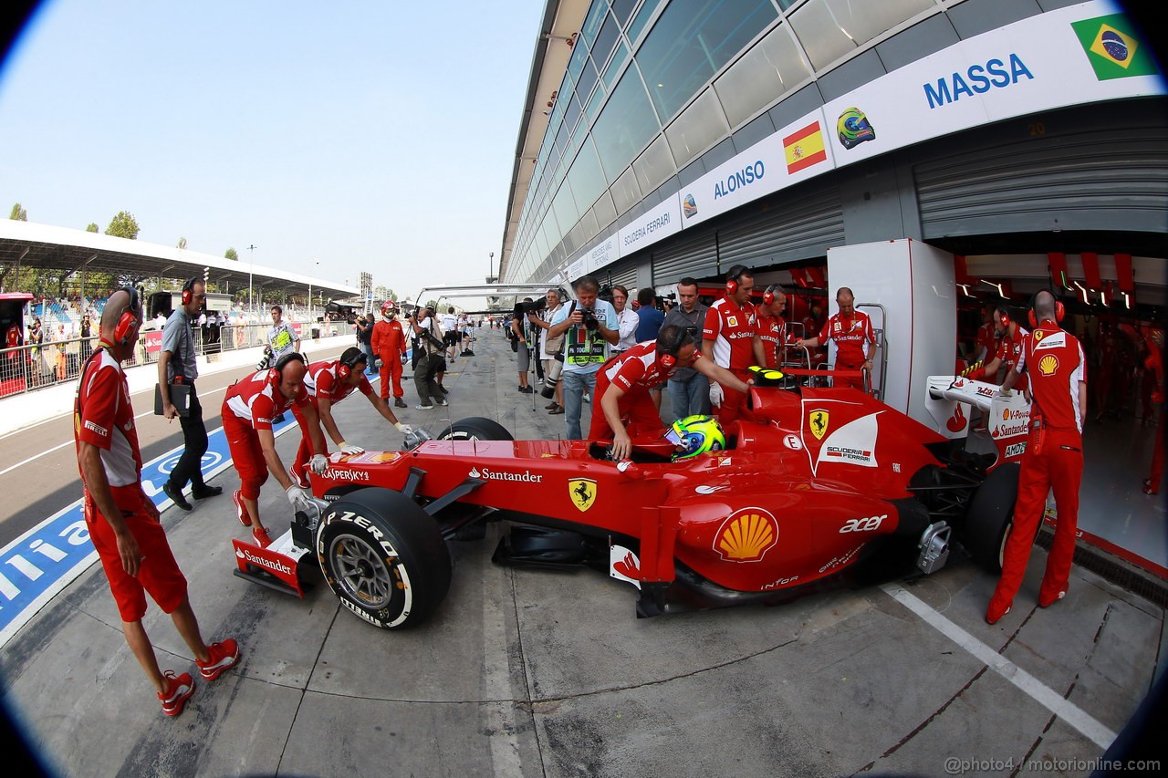 GP ITALIA, 08.09.2012- Prove Libere 3, Felipe Massa (BRA) Ferrari F2012 