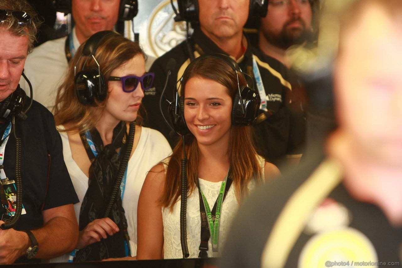 GP ITALIA, 08.09.2012- Prove Libere 3, Natalie, girlfriend of Jerome D'Ambrosio (BEL), Lotus F1 Team E20 
