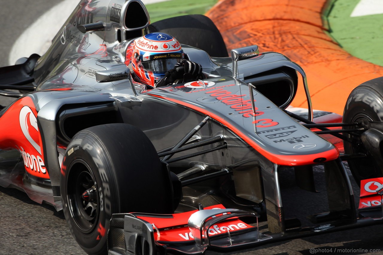 GP ITALIA, 08.09.2012- Prove Libere 3, Jenson Button (GBR) McLaren Mercedes MP4-27 