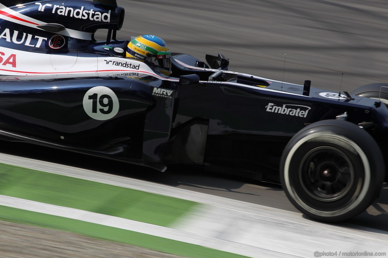 GP ITALIA, 08.09.2012- Prove Libere 3, Bruno Senna (BRA) Williams F1 Team FW34 