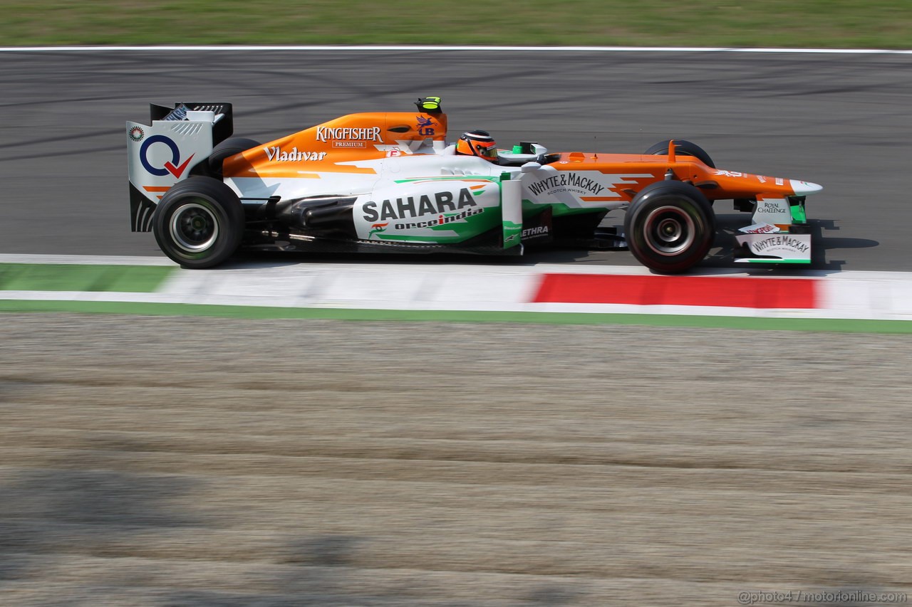 GP ITALIA, 08.09.2012- Prove Libere 3, Nico Hulkenberg (GER) Sahara Force India F1 Team VJM05 