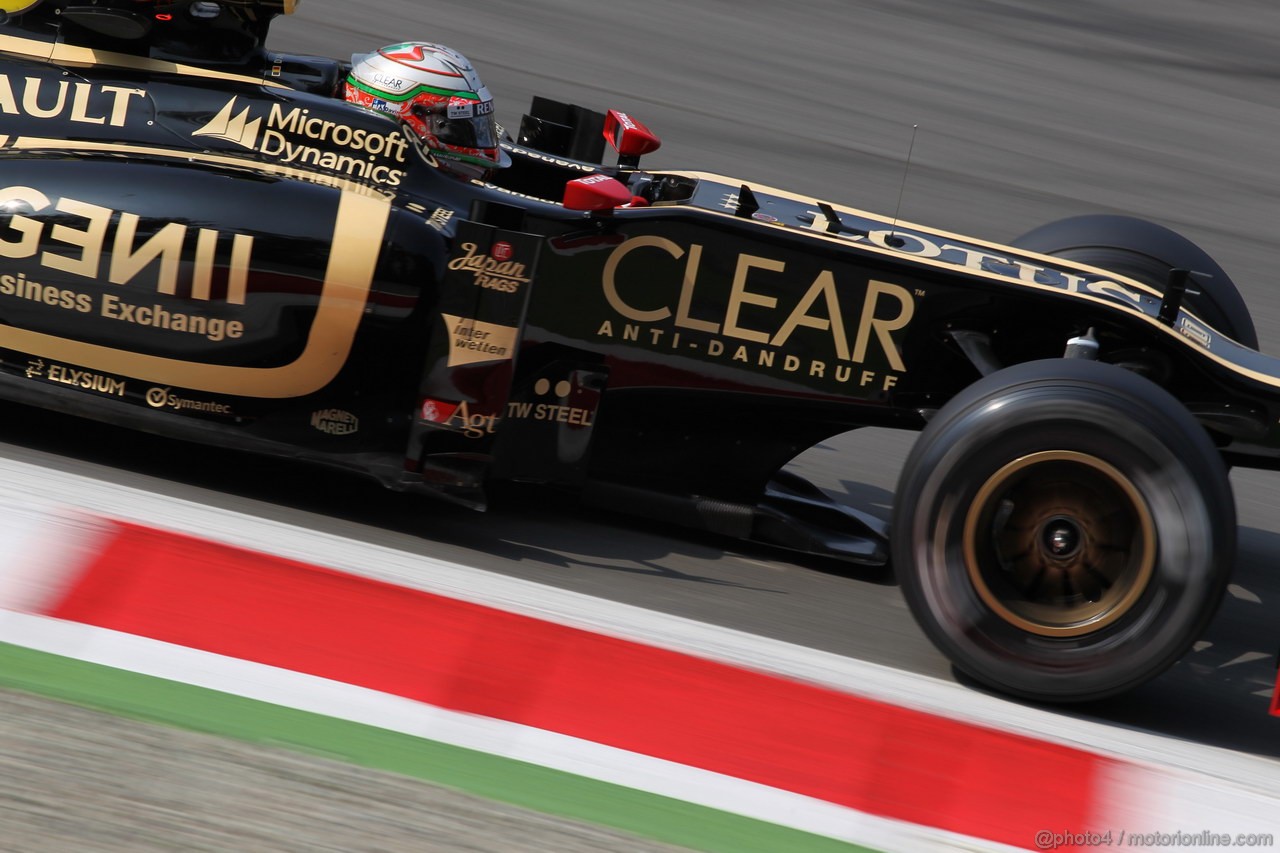 GP ITALIA, 08.09.2012- Prove Libere 3, Jerome D'Ambrosio (BEL), Lotus F1 Team E20 