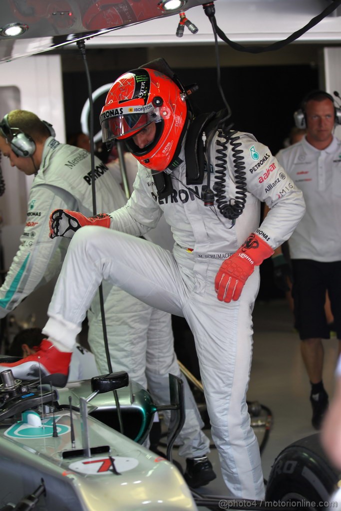 GP ITALIA, 08.09.2012- Prove Libere 3, Michael Schumacher (GER) Mercedes AMG F1 W03 