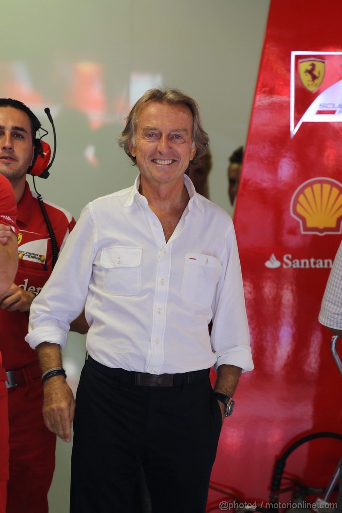 GP ITALIA, 08.09.2012- Prove Libere 3, Luca Cordero di Montezemolo (ITA), President Ferrari