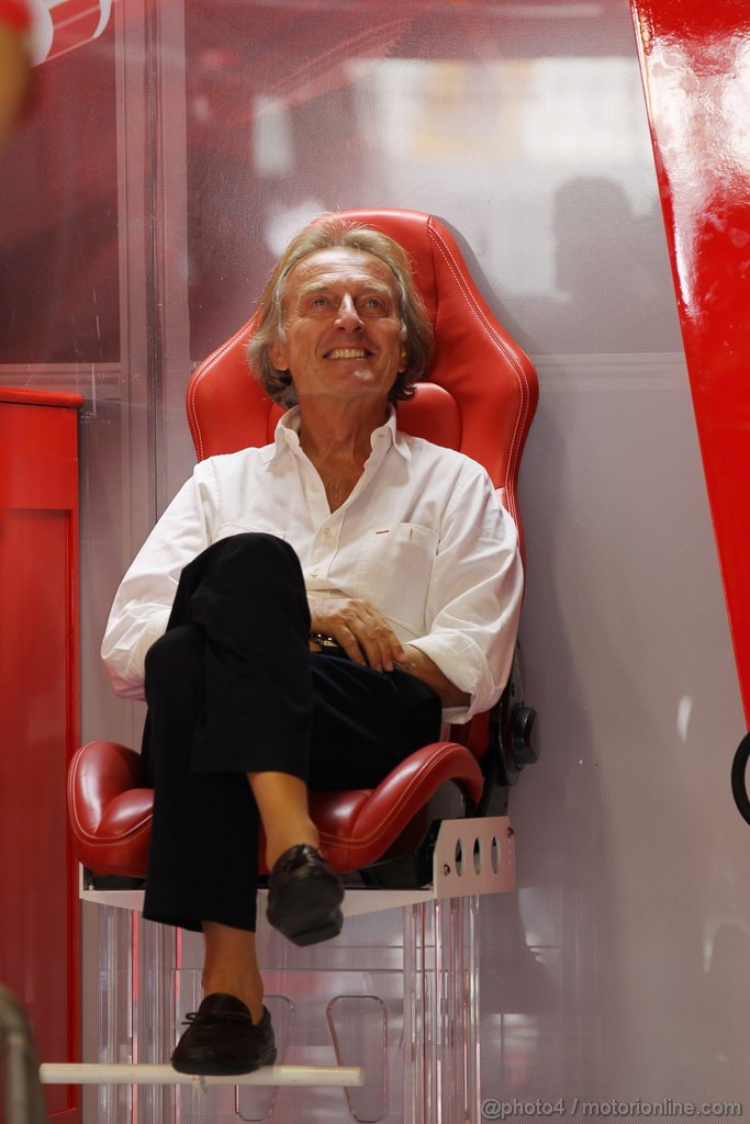 GP ITALIA, 08.09.2012- Prove Libere 3, Luca Cordero di Montezemolo (ITA), President Ferrari