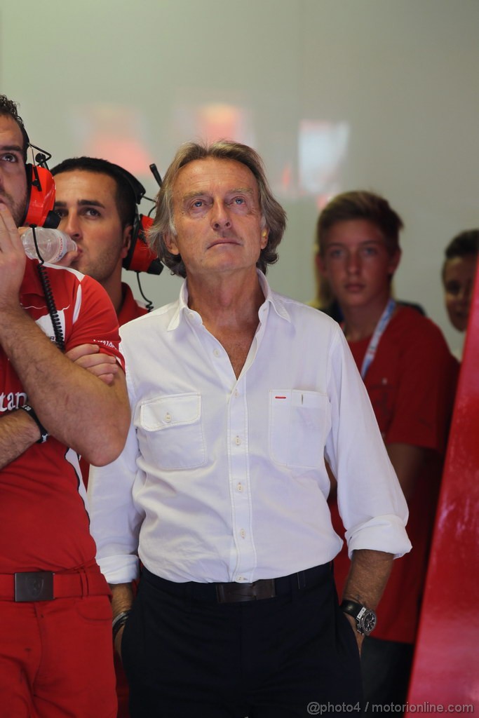GP ITALIA, 08.09.2012- Prove Libere 3, Luca Cordero di Montezemolo (ITA), President Ferrari