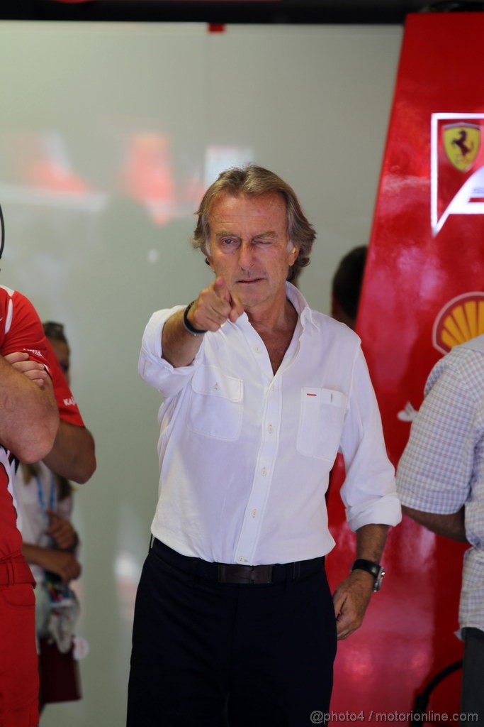 GP ITALIA, 08.09.2012- Prove Libere 3, Luca Cordero di Montezemolo (ITA), President Ferrari