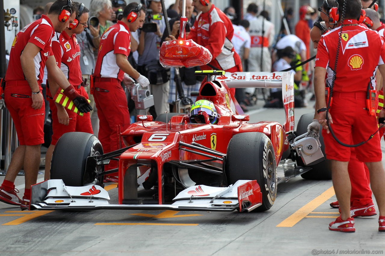 GP ITALIA, 08.09.2012- Prove Libere 3, Felipe Massa (BRA) Ferrari F2012 