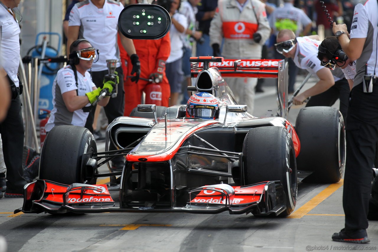 GP ITALIA, 08.09.2012- Prove Libere 3, Jenson Button (GBR) McLaren Mercedes MP4-27 