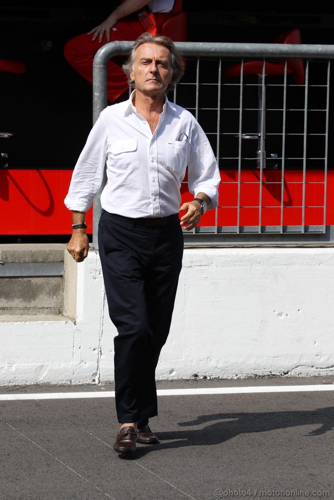 GP ITALIA, 08.09.2012- Prove Libere 3, Luca Cordero di Montezemolo (ITA), President Ferrari