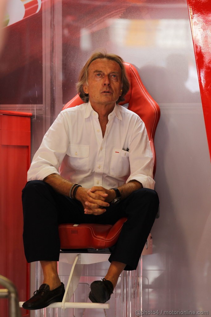 GP ITALIA, 08.09.2012- Prove Libere 3, Luca Cordero di Montezemolo (ITA), President Ferrari