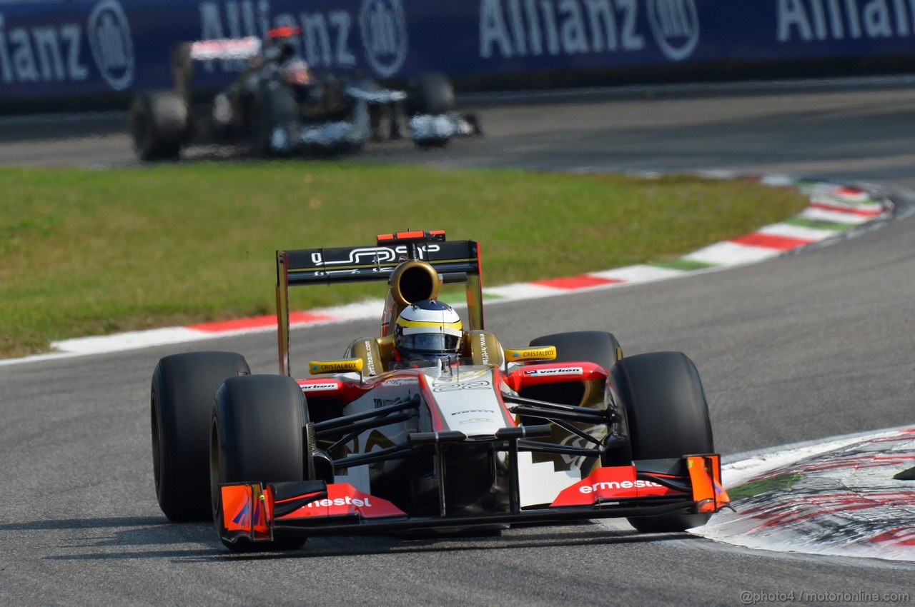 GP ITALIA, 08.09.2012- Prove Libere 3,Pedro de la Rosa (ESP) HRT Formula 1 Team F112 