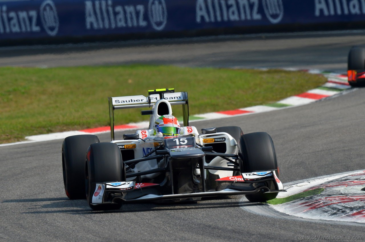 GP ITALIA, 08.09.2012- Prove Libere 3, Sergio Prez (MEX) Sauber F1 Team C31 