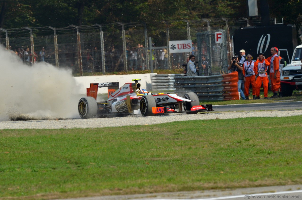 GP ITALIA, 08.09.2012- Prove Libere 3, Narain Karthikeyan (IND) HRT Formula 1 Team F112 