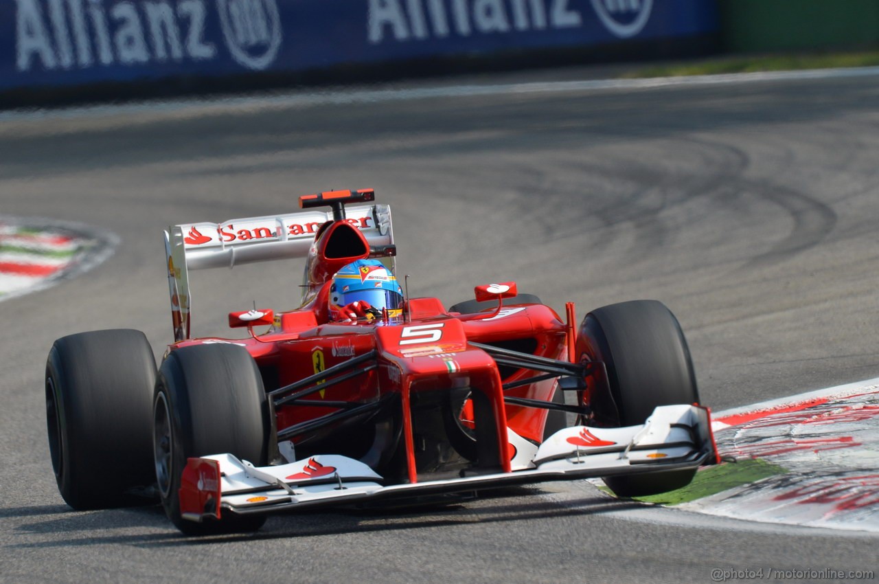 GP ITALIA, 08.09.2012- Prove Libere 3, Fernando Alonso (ESP) Ferrari F2012 