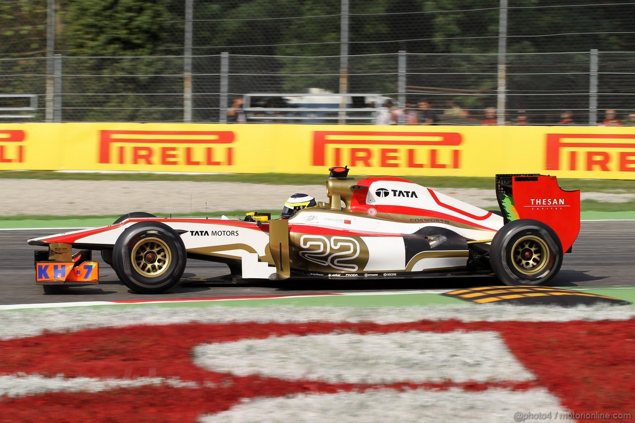 GP ITALIA, 08.09.2012- Prove Libere 3, Pedro de la Rosa (ESP) HRT Formula 1 Team F112 